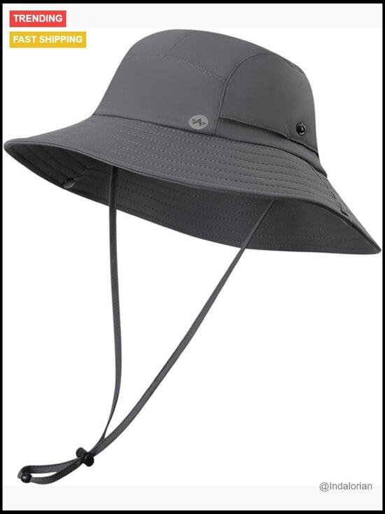 Wide Brim Bucket Hat UPF 50+ Sun Protection Boonie Fishing Hat Lightweight main image 7